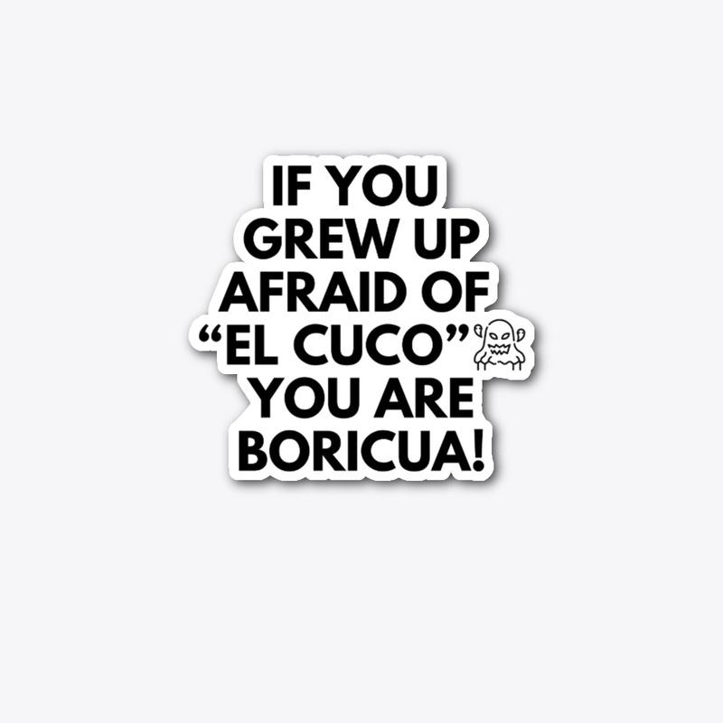 Boricua "El Cuco" Black Font